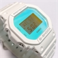 Casio G-SHOCK 5600 系列陽光沙灘搶眼反射玻璃白色數碼手錶 DW-5600TL-7