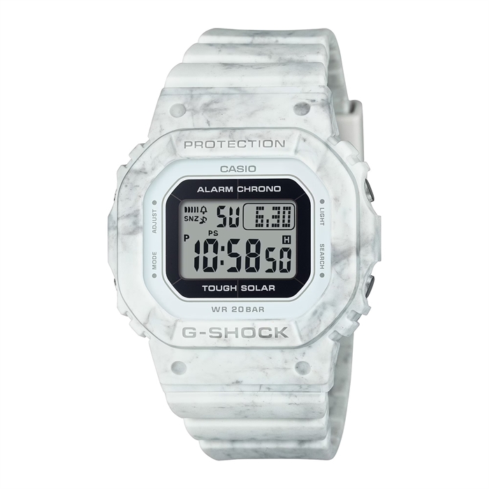 Casio G-SHOCK Marble Pattern Solar Ladies Digital Watch GMS