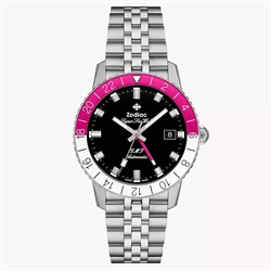 Zodiac Super Sea Wolf GMT Automatic Stainless Steel Watch ZO9416
