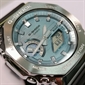 Casio G-SHOCK G-STEEL 2100 系列藍色錶盤八角形藍牙太陽能手錶 GBM-2100A-1A2