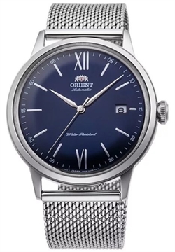 Orient 東方經典係列Bambino 42mm藍色錶盤男士機械手錶 RA-AC0019L10B