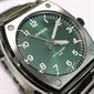 Casio GENERAL LINE 绿色表盘黑色不锈钢酒桶型男士指针石英手表 MTP-E730B-3A