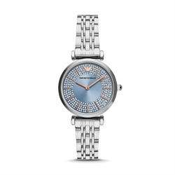 Emporio Armani 32mm Gorgeous Dream Diamond Dial Ladies Stainless Steel Watch AR11594