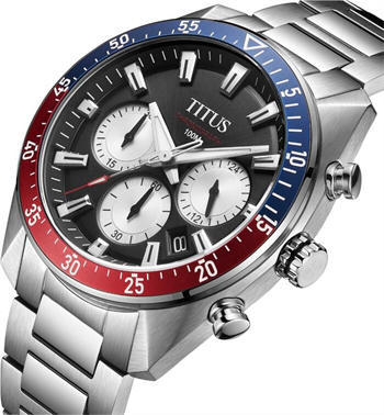 Modernist Chronograph Quartz Stainless Steel Watch [W06-03338-006]