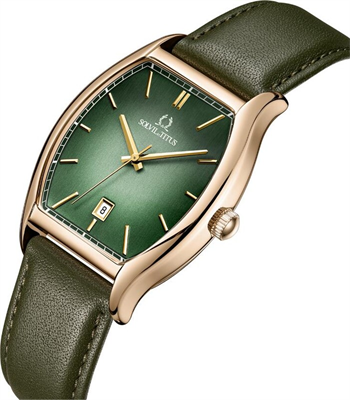 Barista 3 Hands Quartz Leather Watch [W06-03325-006]