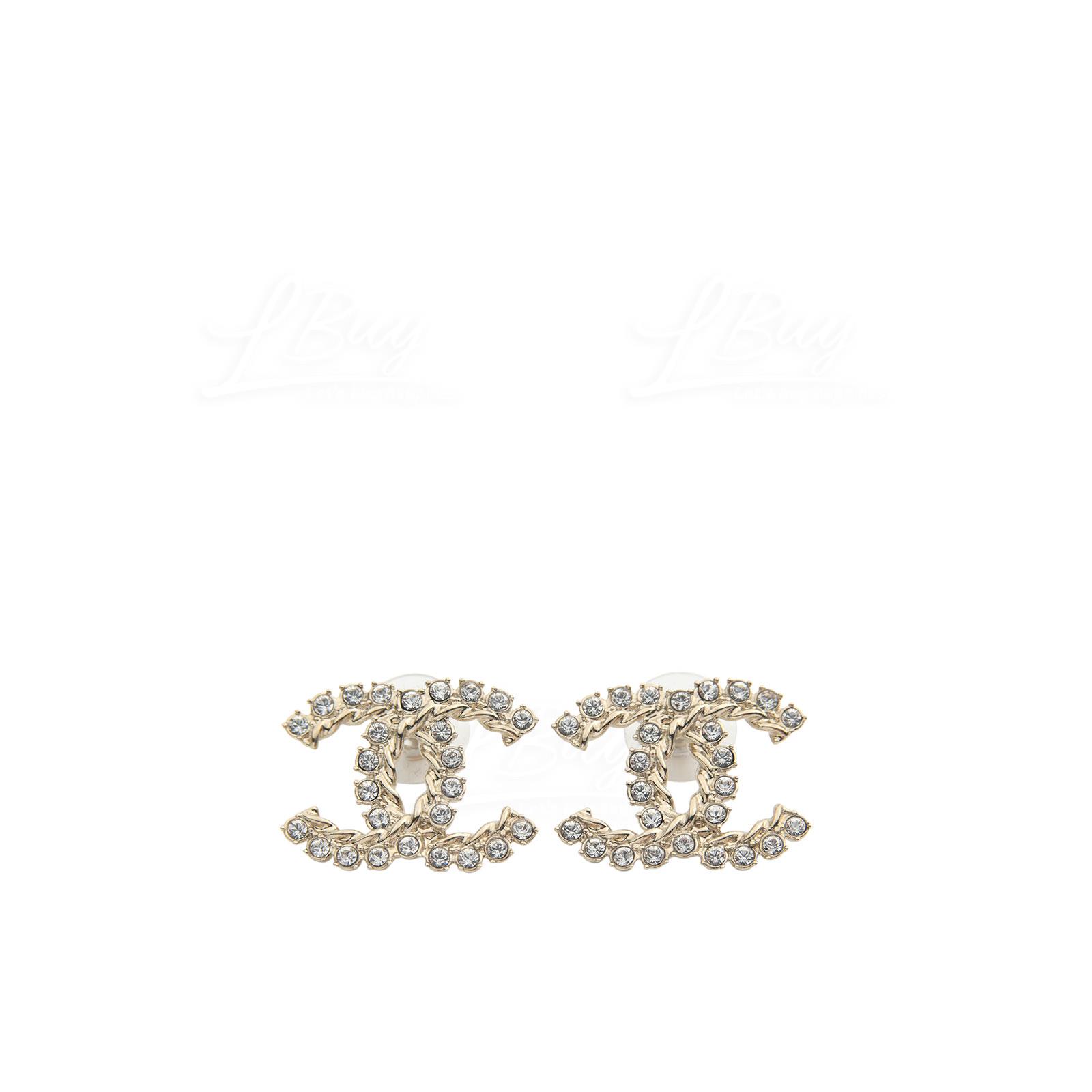 Chanel Crystal Large Earrings