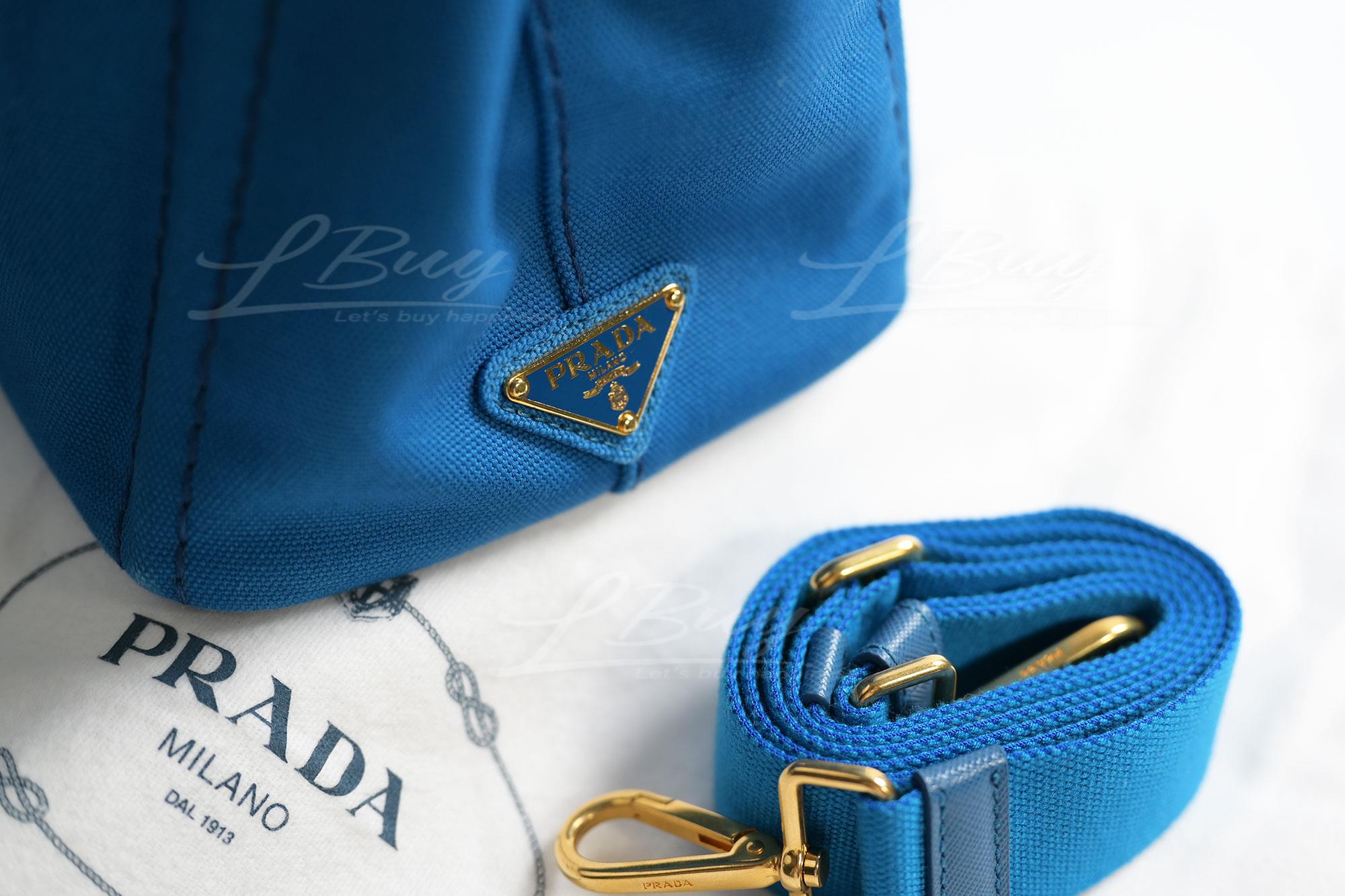 PRADA-Prada Denim Blue Handbag Shoulder Bag