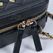 Chanel Vanity Case 黑色鏈帶 鎖扣鑰匙化妝盒子