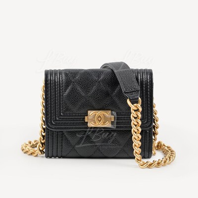 Chanel #Chanel19 Flap Coin Purse With Chain - BAGAHOLICBOY