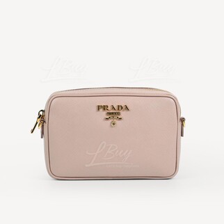 Prada Saffiano皮革 粉紅色 相機袋 單肩袋 斜揹袋