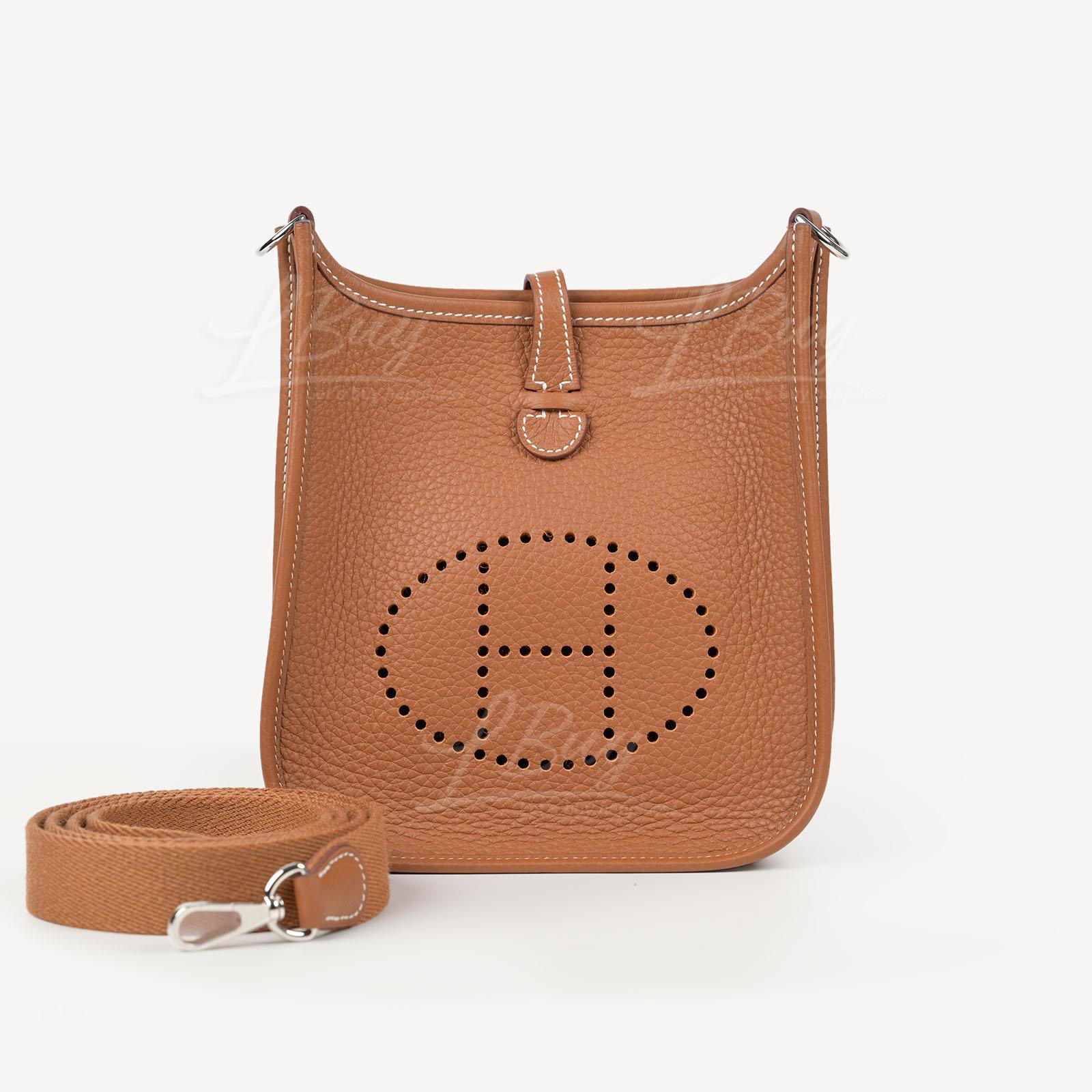 Hermes Mini Evelyne 16 Amazone Bag TM皮革 金色 銀扣