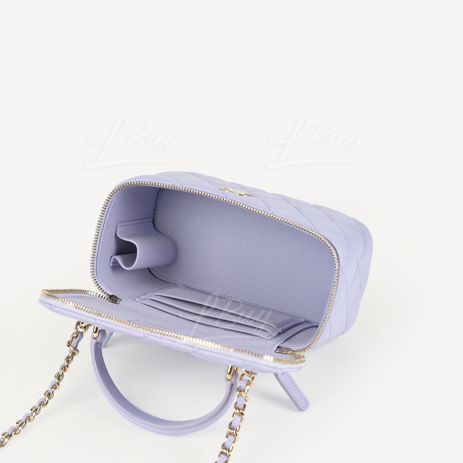 Chanel purple best sale vanity case