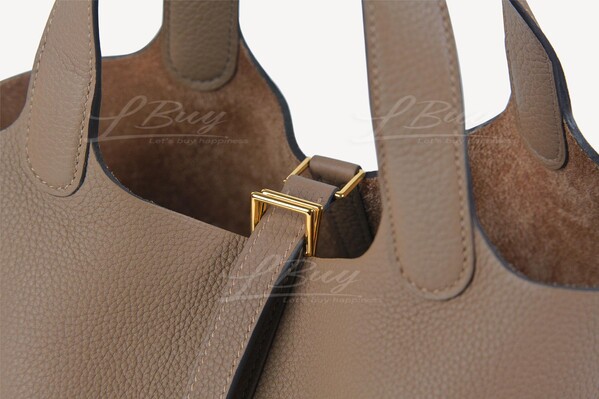 Hermes Picotin Lock bag MM Biscuit Maurice leather Gold hardware