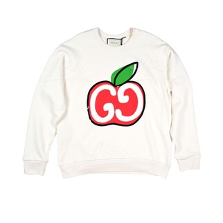 Gucci GG Apple 卫衣 米白色
