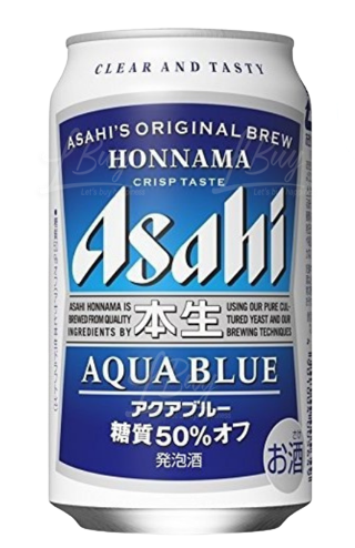 日本版神奈川県 Asahi 本生Aqua Blue 啤酒 (糖分降低50％) 350ml