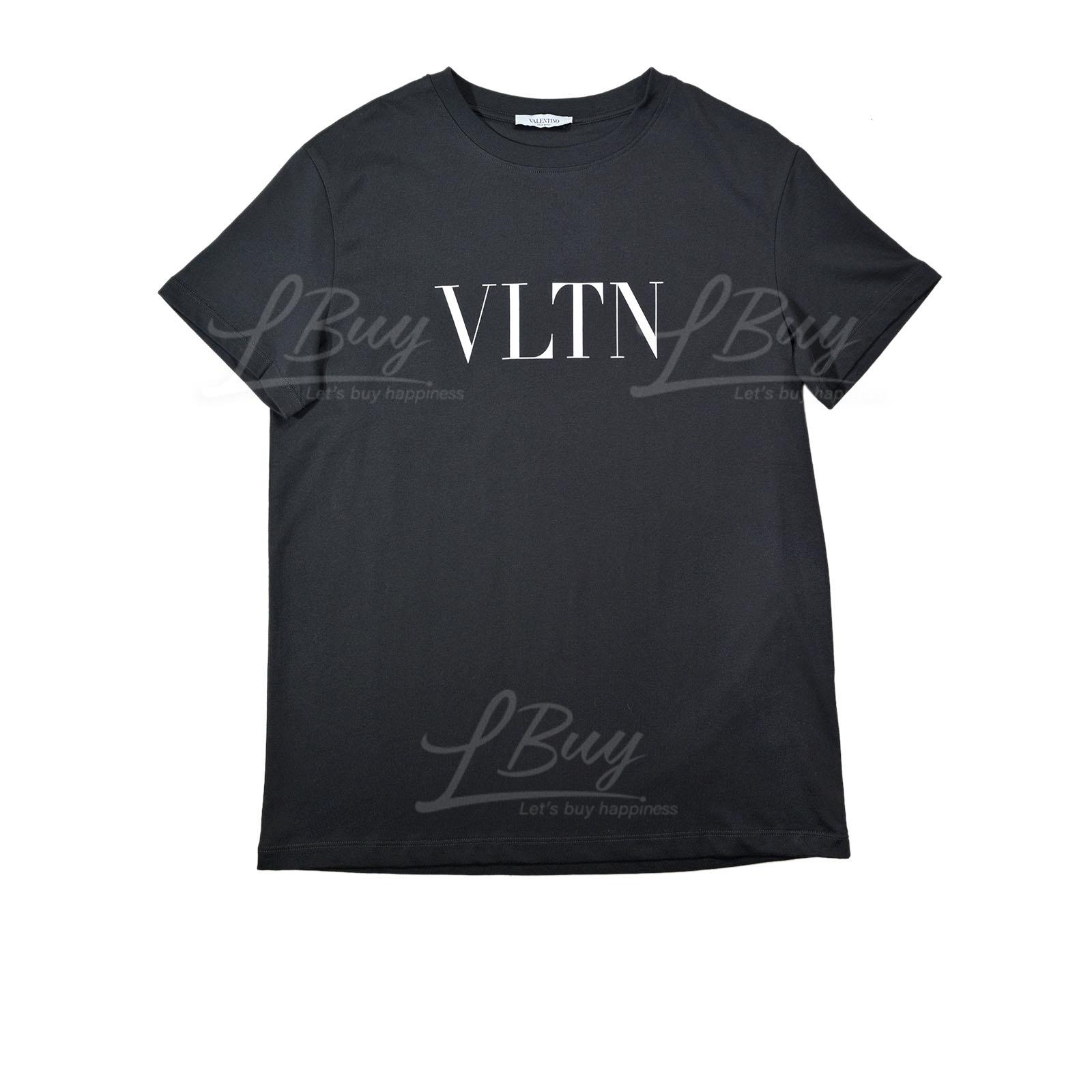 Valentino VLTN 男士棉質短袖T恤 黑色