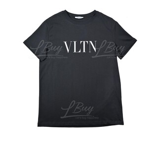 Valentino VLTN 男士棉質短袖T恤 黑色