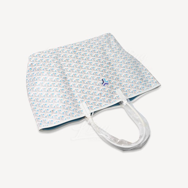 Goyard Silver/White Goyardine Coated Canvas Saint Louis Claire