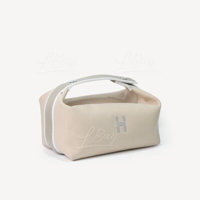 Hermes Trousse Bride-A-Brac Cosmetic Bag Large Model Naturel For