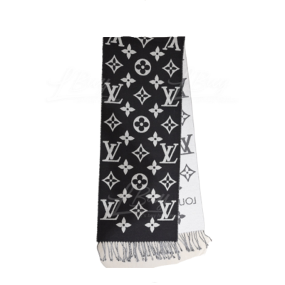 Louis Vuitton M77853 LV Essential Scarf , Black, One Size