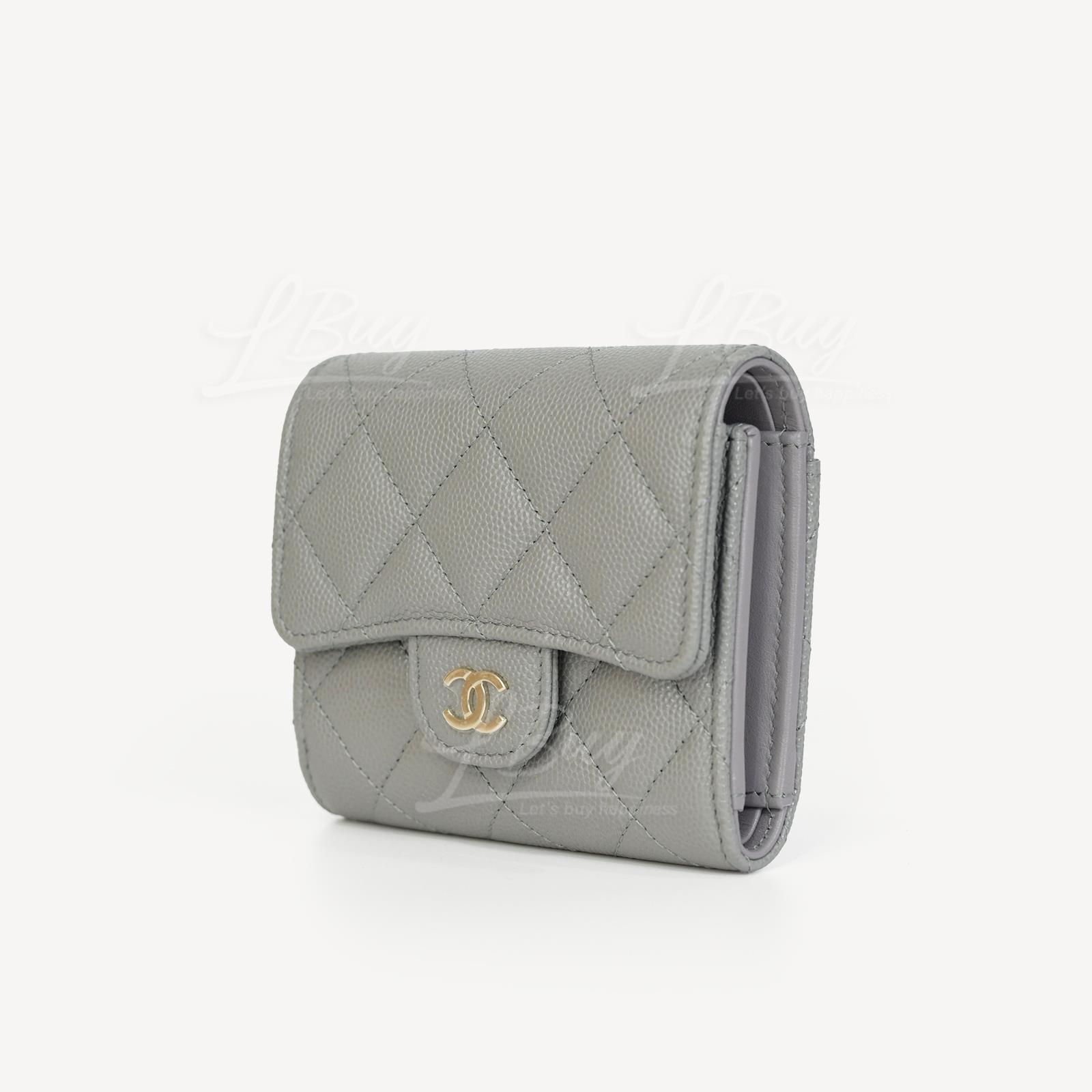 Chanel best sale grey wallet