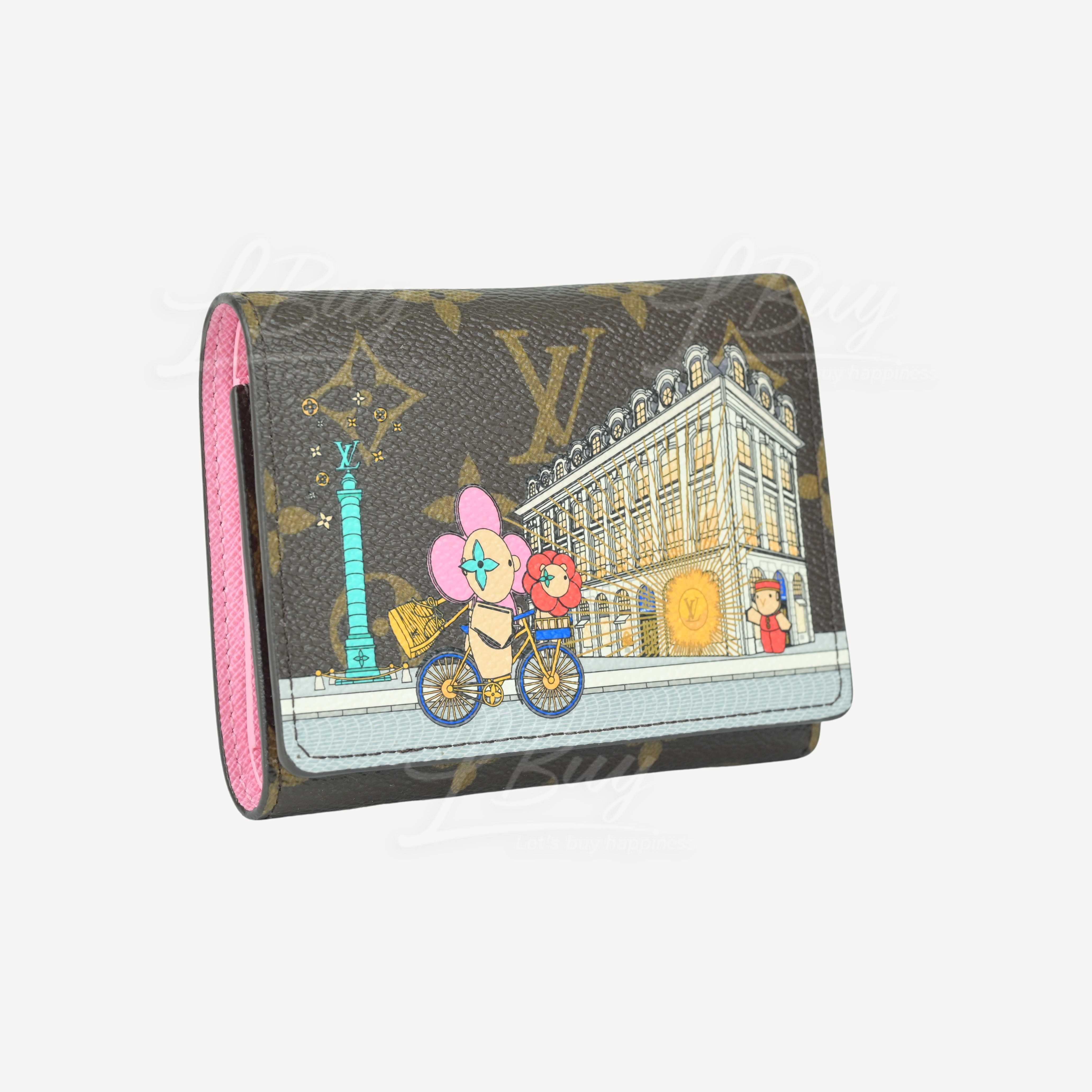 Limited Collection ! Louis Vuitton M81638 Monogram Rose Christmas Animation  Victorine Wallet 2022- Paris