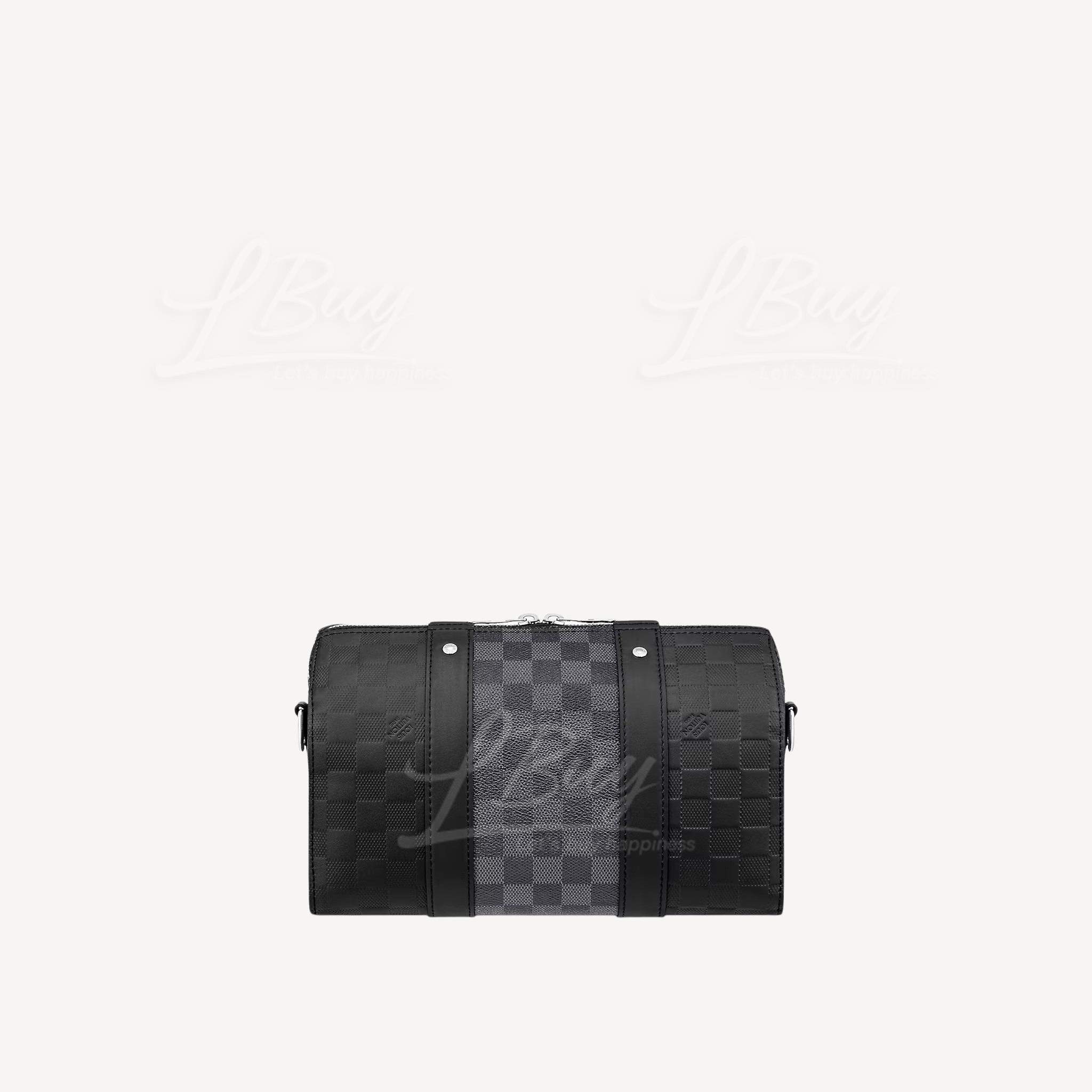 Louis Vuitton City Keepall Logo-embossed Leather Shoulder Bag in
