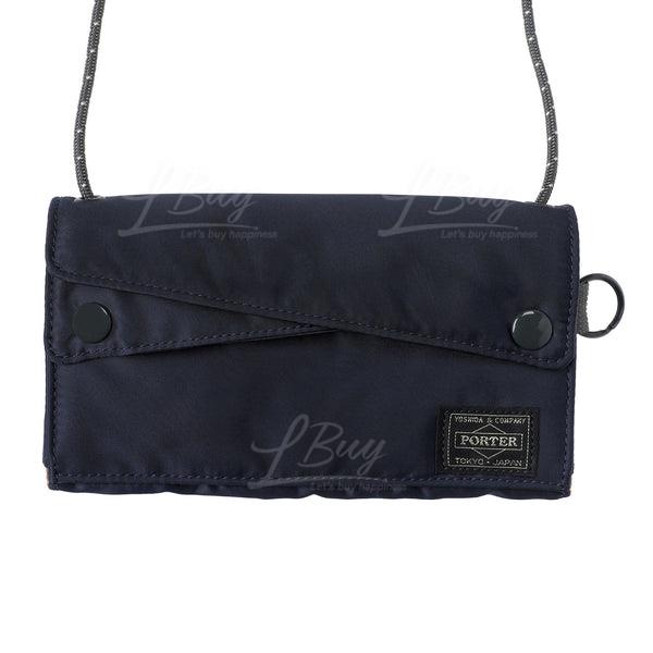 PORTER-Porter PX Tanker Sling Purse (L) 掛繩銀包海軍藍色