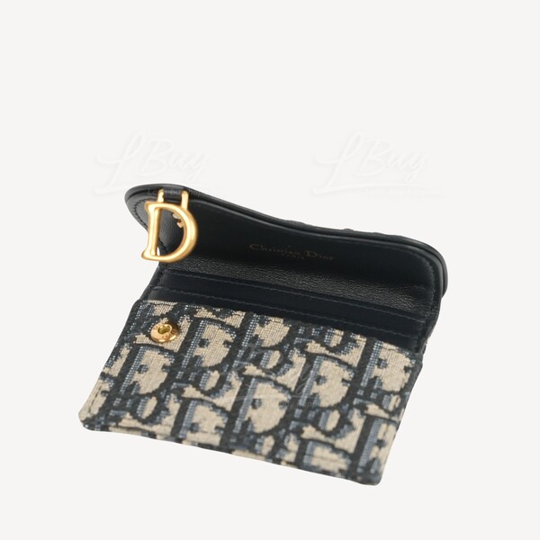 Dior oblique saddle card holder outlet price