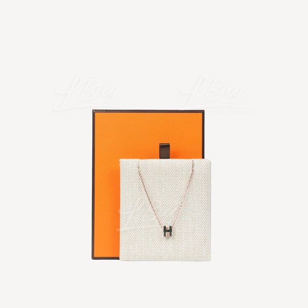 Hermès Rose Gold Plated Omega Chain Orange Lacquer Pop H Pendant Necklace  at 1stDibs | h pendant hermes, hermes cage h necklace, hermes h necklace  gold