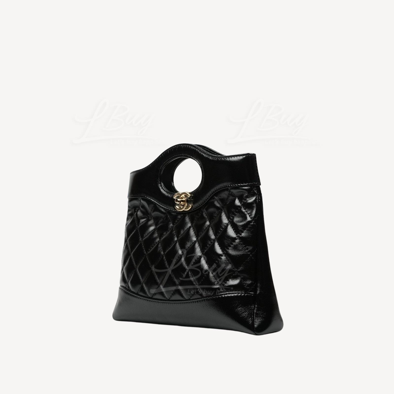 Chanel 31 mini shopping bag AS4133 Patent calfskin-SIZE:22 × 23