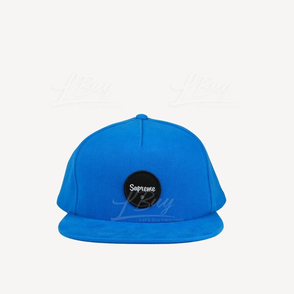 Supreme-Supreme Twill Patch 5-Panel Cap帽藍色