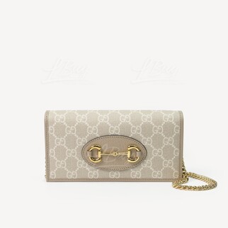 Gucci Horsebit 1955 Wallet With Chain Oatmeal 621892