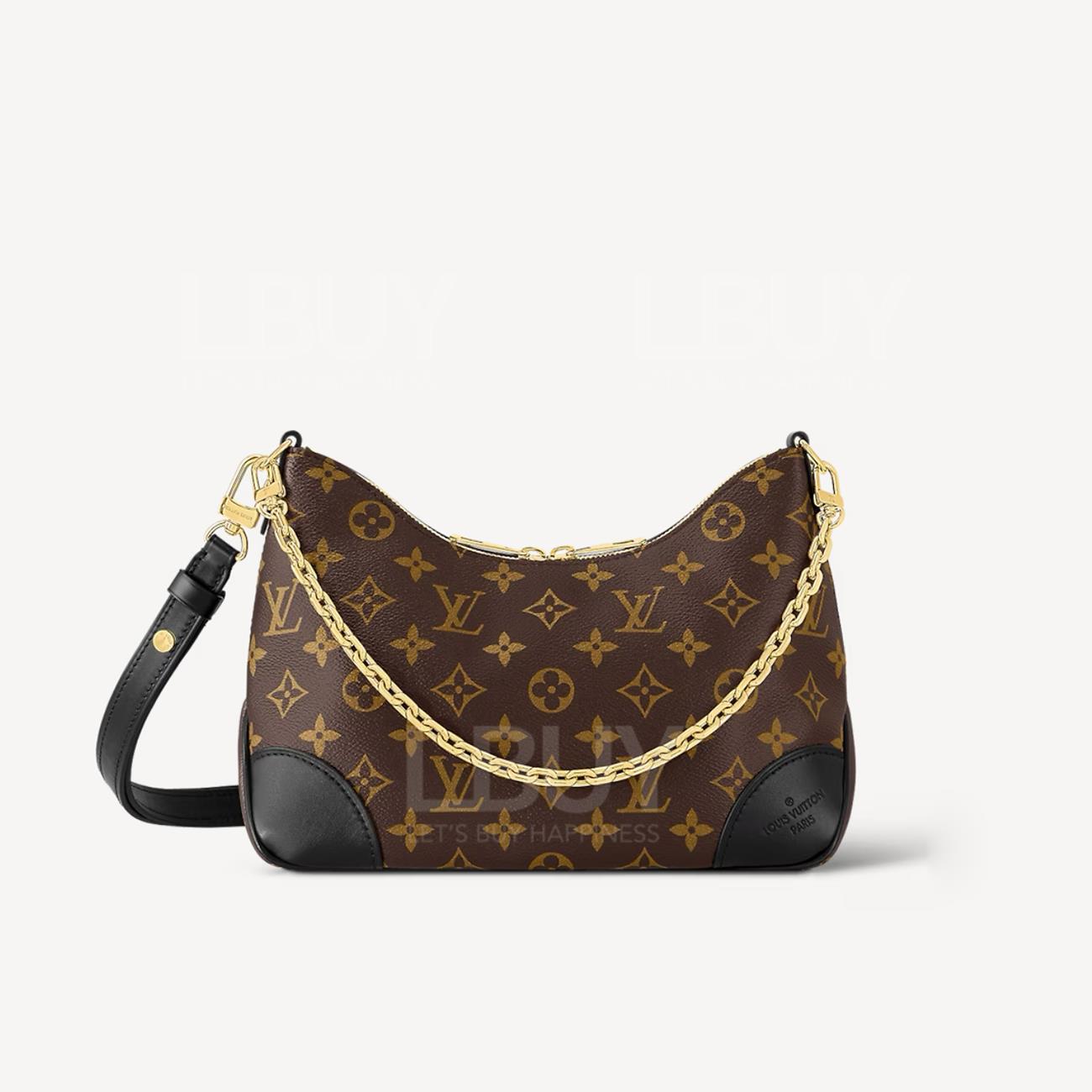 LV Boulogne Monogram 手袋斜揹袋 黑色M45831
