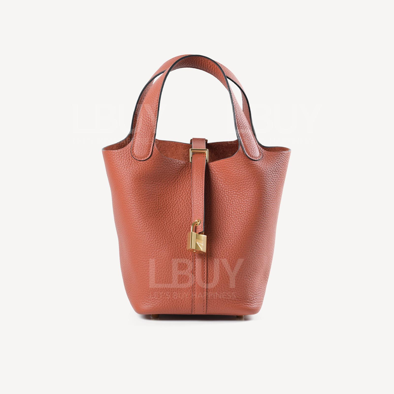 Hermes Picotin Lock 18 Bag 手挽袋 紅銅色 金扣 Cuivre ghw