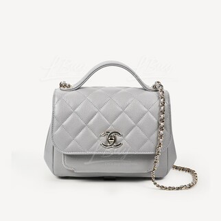 Chanel Business Affinity Grey Flap Bag  A93749