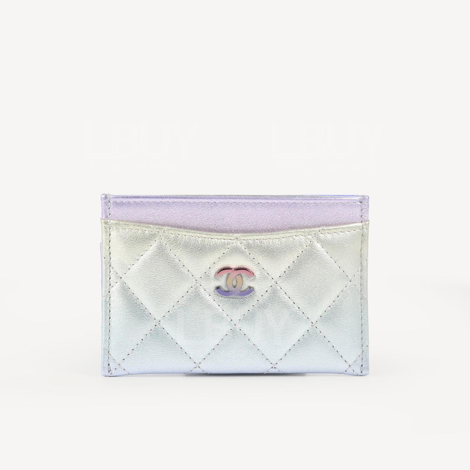 Chanel 幻彩漸層金屬小牛皮卡片包  AP0213