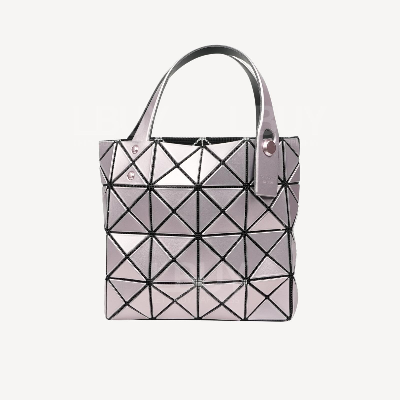 Bao Bao Issey Miyake Lucent Boxy Mini Tote Bag Pink AG651-22
