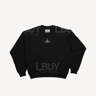 Vivienne Westwood  刺繡圖案長袖有機棉衛衣 黑色