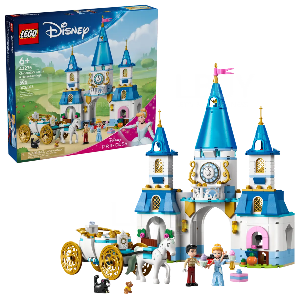 LEGO 43275 Disney Princess 灰姑娘的城堡和馬車 6+