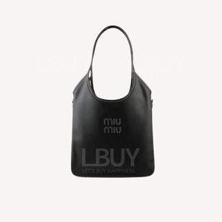 Miu Miu Ivy Hobo 皮革手袋 黑色