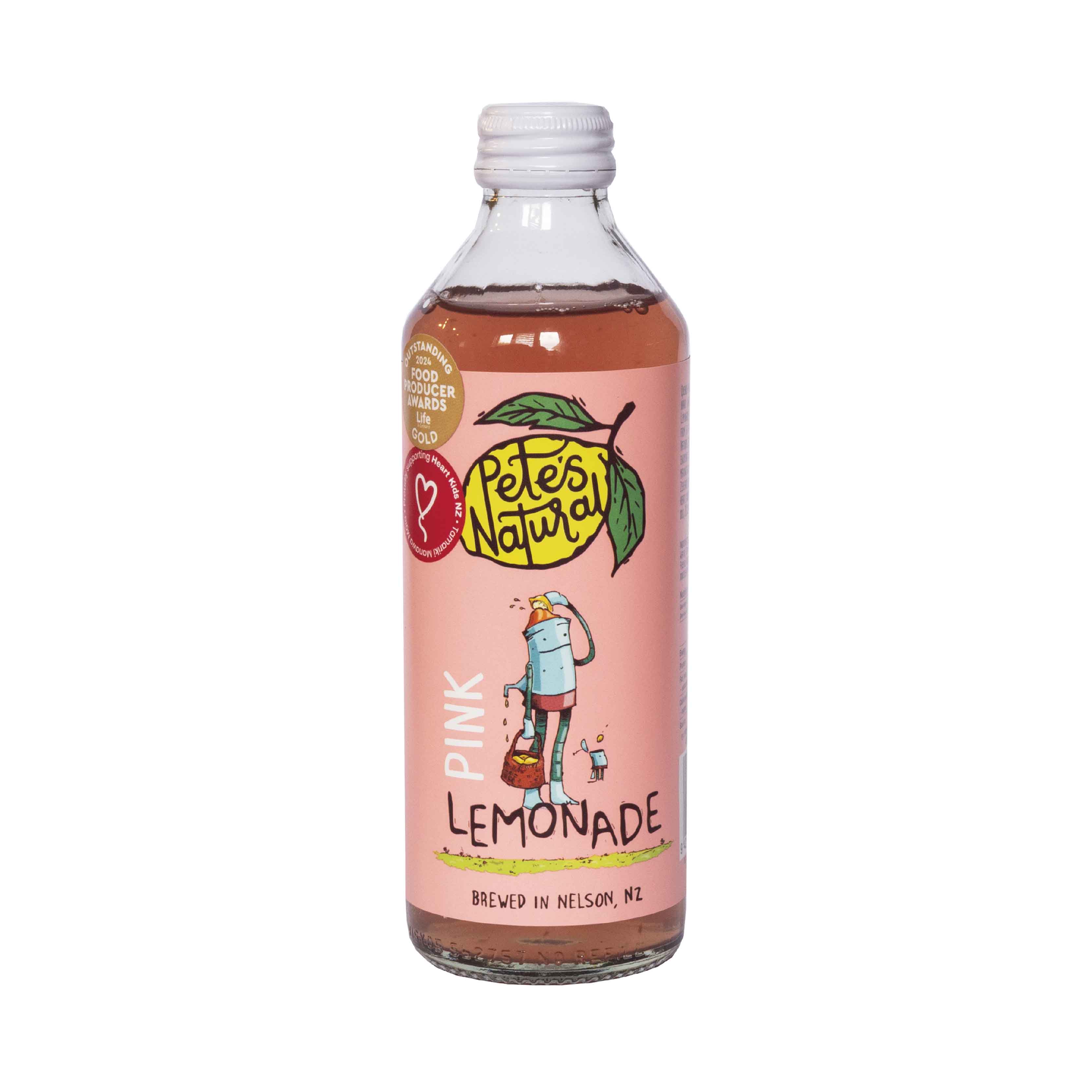 Pete's Natural Pink Lemonade 300ml