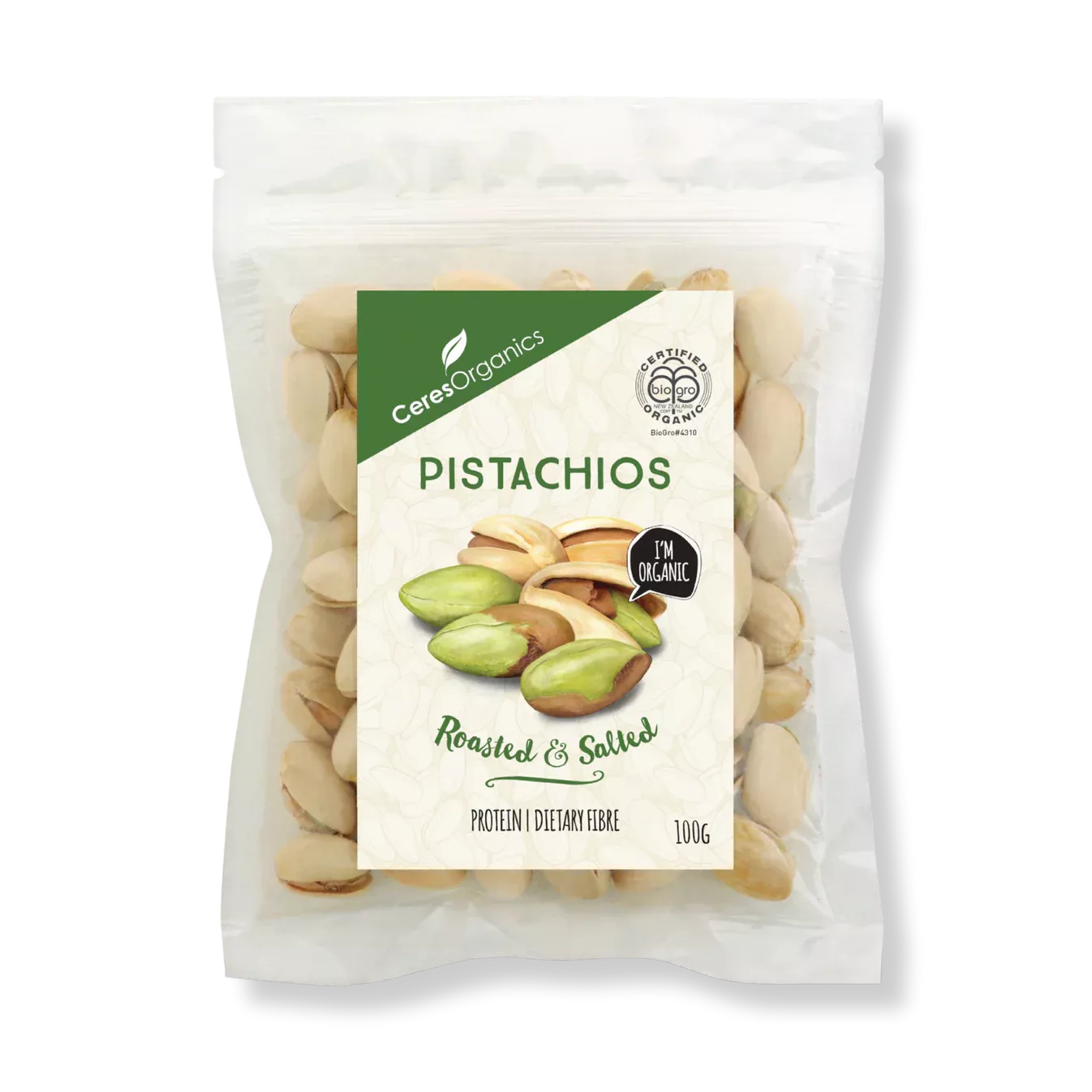 Ceres Organics Organic Pistachios 100g