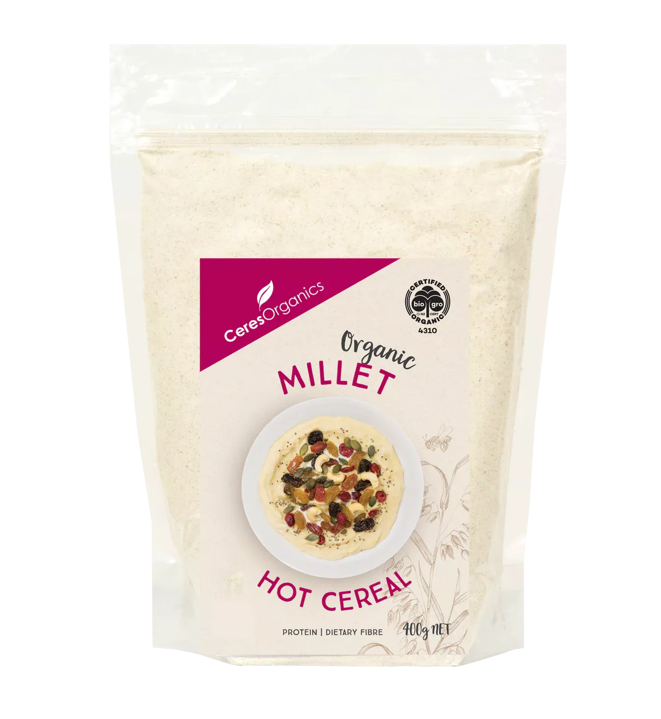 Ceres Organics Organic Cereal, Millet - 400g