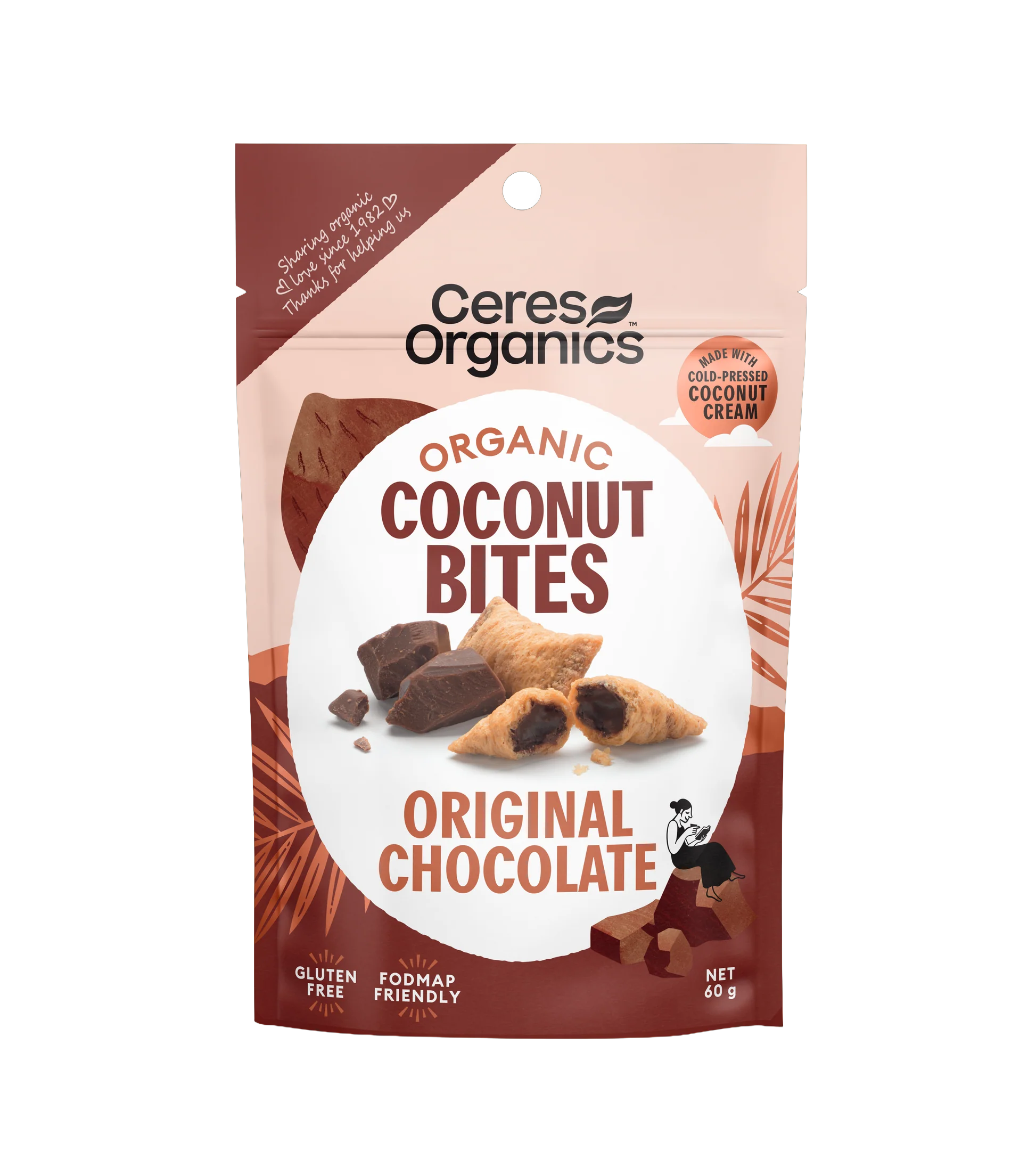 Ceres Organic Organic Coconut Bites - Original Chocolate 60g