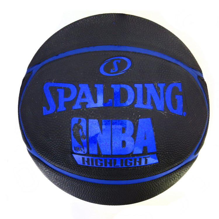 SPALDING Highlight 7号篮球(黑/蓝)