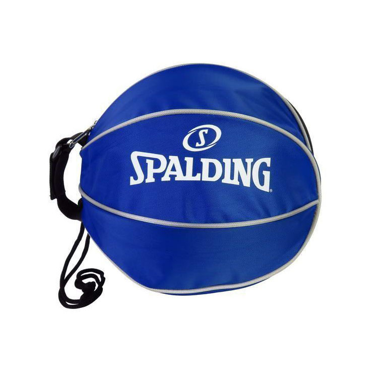 SPALDING 篮球袋, 彩蓝底白字/银边