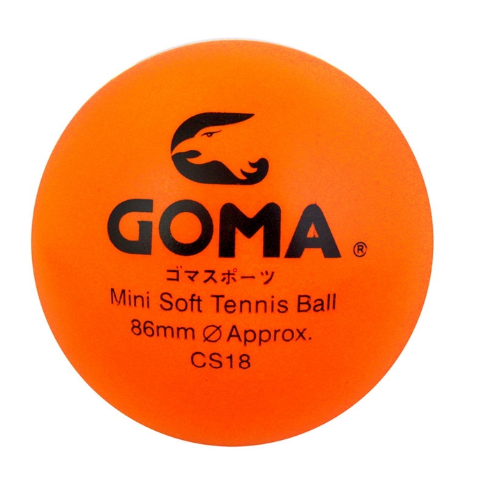 GOMA Soft Tennis Ball, Orange, Dia. 85mm