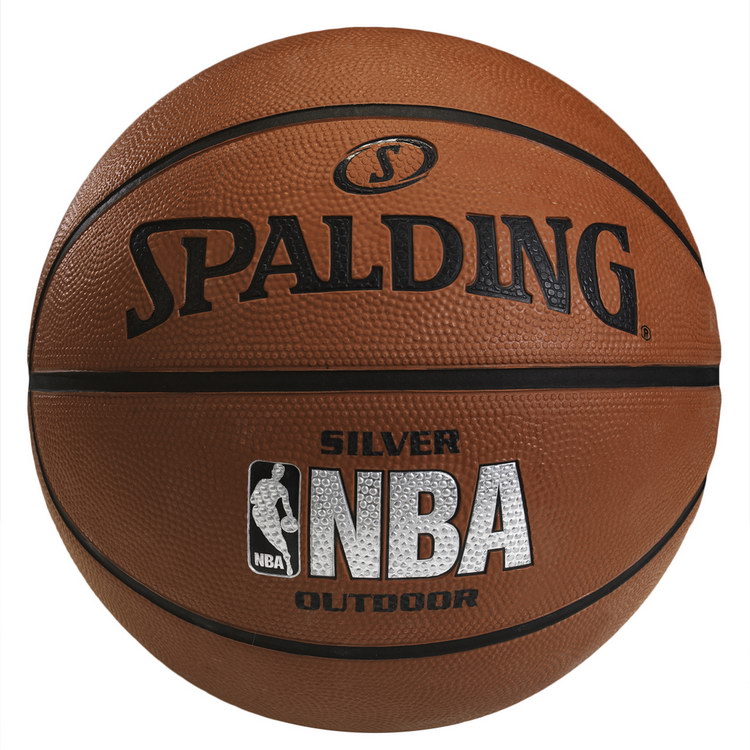 SPALDING 银章Outdoor 7 号胶篮球,学界比赛用球