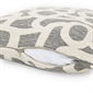 Grey White Geometric Lumbar Cushion Cover - 30x50cm
